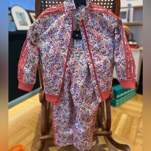 Girls Adidas Floral Tracksuit